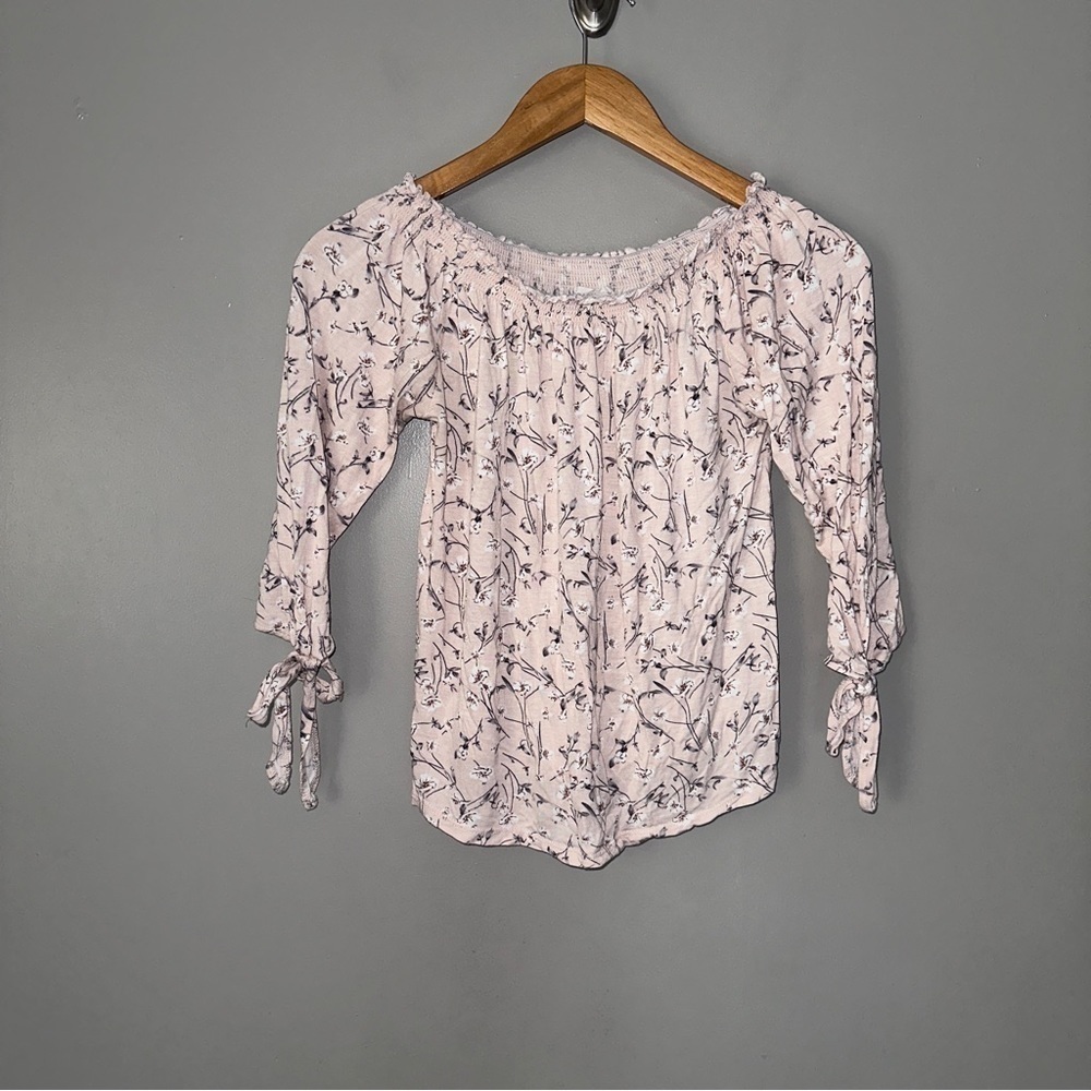 Passport floral off the shoulder blouse